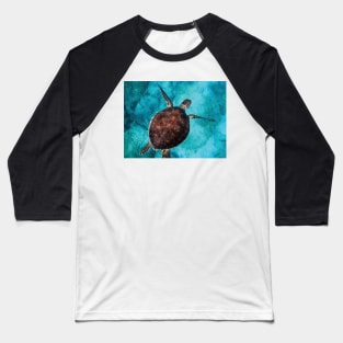 Blue ocean sea turtle - summer sea swimming turtle Baseball T-Shirt